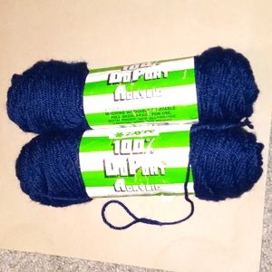 Navy blue "ZAYRE" YARN 3 oz. Each